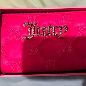 Juicy Couture Hot Pink Wallet with Gold Logo